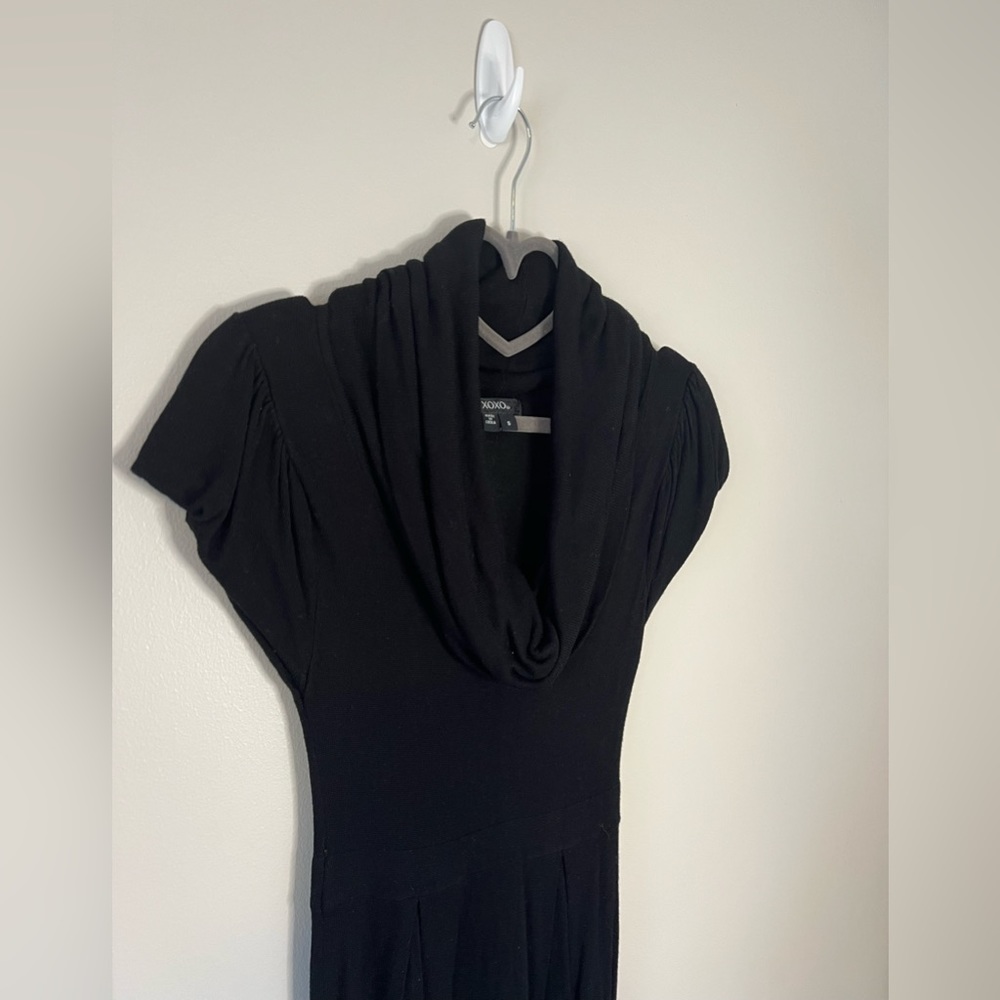XOXO Black dress with swoop (turtleneck) Dress